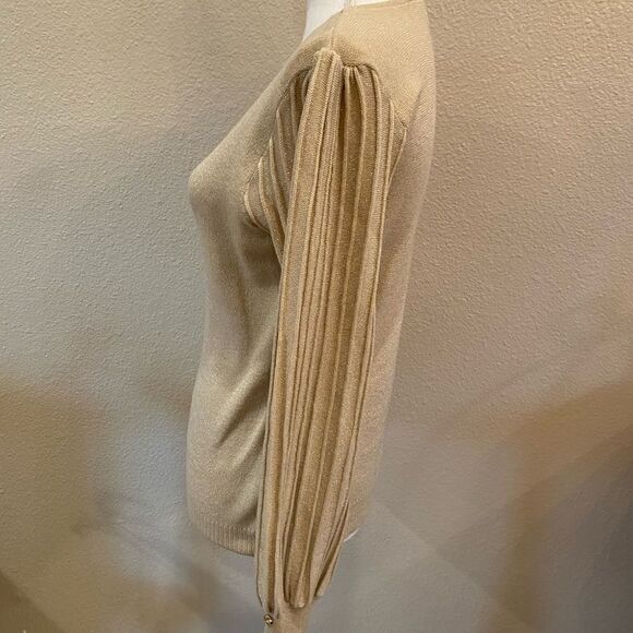 Nanette Lepore champagne sweater Size M - Picture 5 of 9